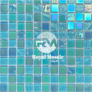 4mm Iridescent Glass Pool Mosaic Tile