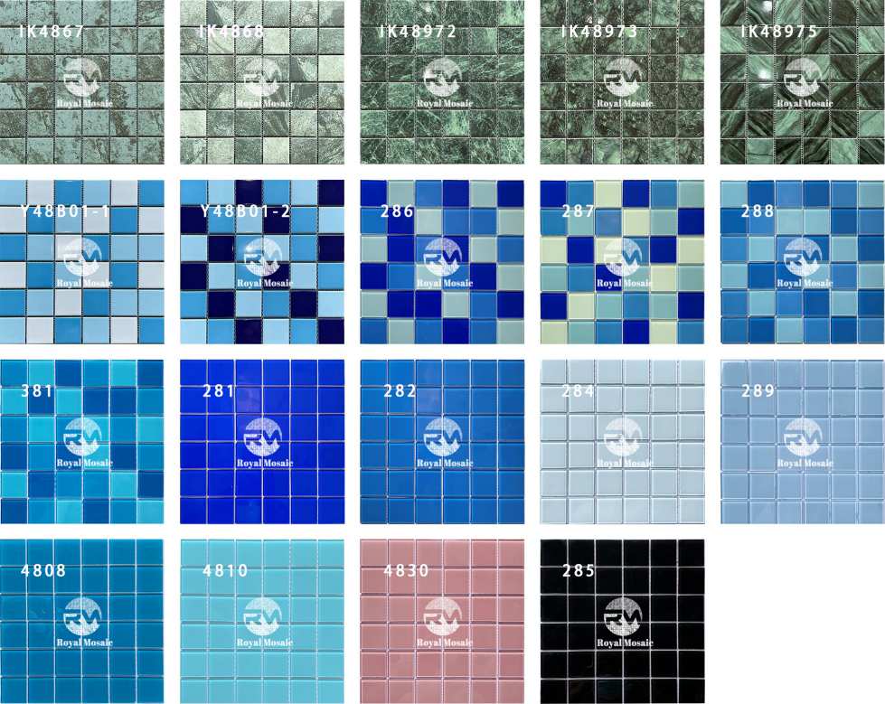 48 Series Glass Pool Mosaic Tile 48 Series Glass Pool Mosaic Tile